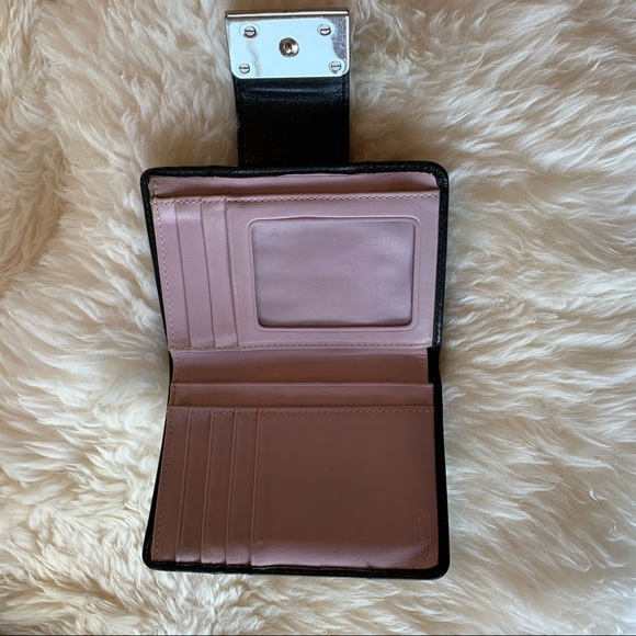 Coach Black Leather Handbag and Wallet Combo - Picture 4 of 10